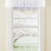 Point d'Esprit Rod Pocket Sheer Tailored Valance