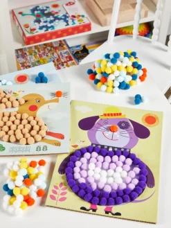 Pom-Pom Puppies Collage Craft Kit