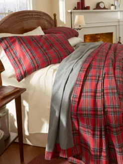 Portuguese Cotton Double-Flannel Blanket or Throw