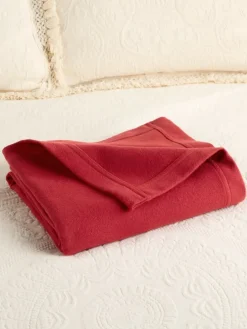 Portuguese Cotton Double-Flannel Blanket or Throw