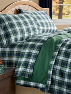 Portuguese Cotton Double-Flannel Blanket or Throw