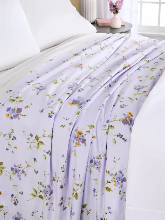 Portuguese Cotton Flannel Print Sheet-Blanket