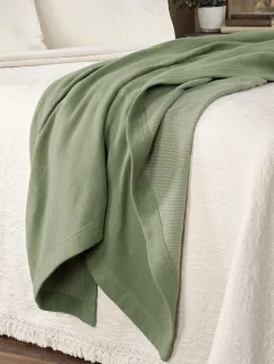 Portuguese Solid Heathered Blanket or Throw