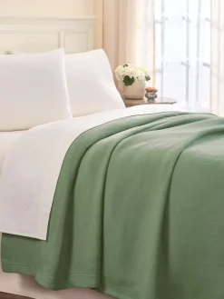 Portuguese Solid Heathered Blanket or Throw