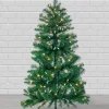 Pre-Lit Artificial Pop-Up Traditional Fir Christmas Tree