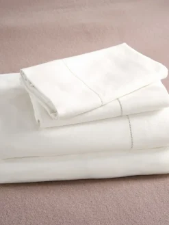 Premium Supima Cotton Flannel Hemstitch Sheet Set