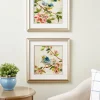 Pretty Birds and Fresh Blossoms Art Print, Set of 2