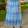 Printed Cotton Gauze Maxi Skirt