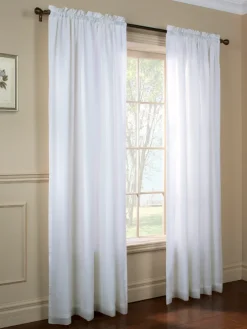 Privacy Lined Rod Pocket Semi-Sheer Panel