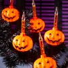 Pumpkin Bubble-Light String Set, 7 Lights