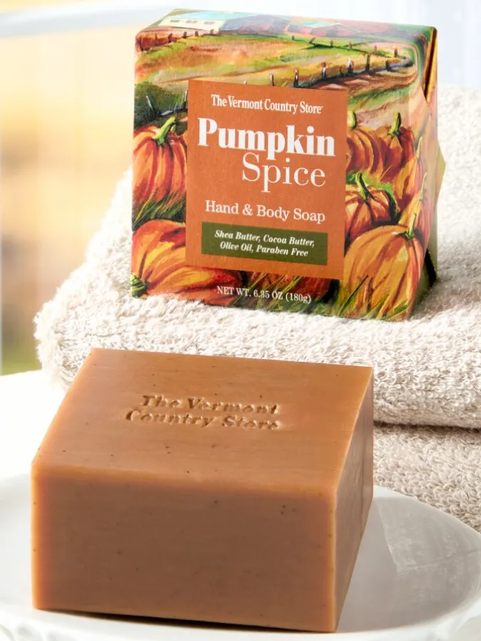 Pumpkin Spice Hand and Body Soap, Set of 2 Bars