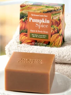 Pumpkin Spice Hand and Body Soap, Set of 2 Bars