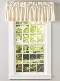 Pure Muslin Rod Pocket Tailored Valance by Country Curtains®