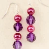 Purple Dangle Earrings