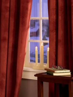 Queenfield Rod Pocket Velvet Curtains by Country Curtains®