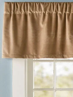 Queenfield Velvet Rod Pocket Tailored Valance by Country Curtains®