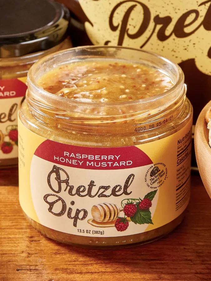 Raspberry Honey Mustard Pretzel Dip