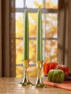 Real Bayberry Candles, One Pair Tapers