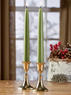 Real Bayberry Candles, One Pair Tapers