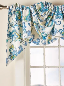 Regal Paisley Lined Rod Pocket Empire Valance