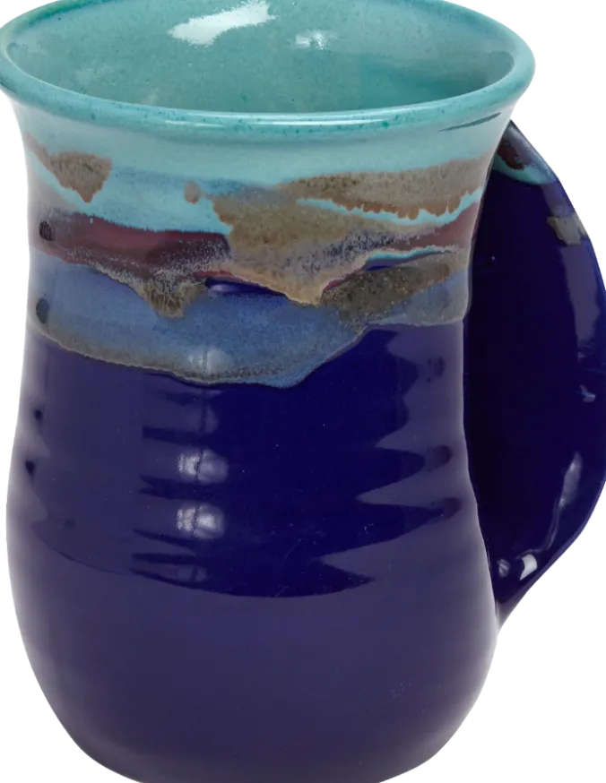 Right-Handed Handwarmer Pottery Mug