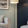 Riverton Antique-Brass Floor Lamp With Trumpet Base