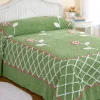 Rose Blossom Cotton Chenille Bedspread