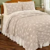 Rosebud Reversible Cotton Coverlet or Pillow Sham