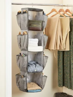 Rotating Four-Shelf Hanging Closet Organizer