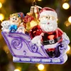 Rudolph's Santa and Misfit Toys Blown-Glass Christmas Ornament