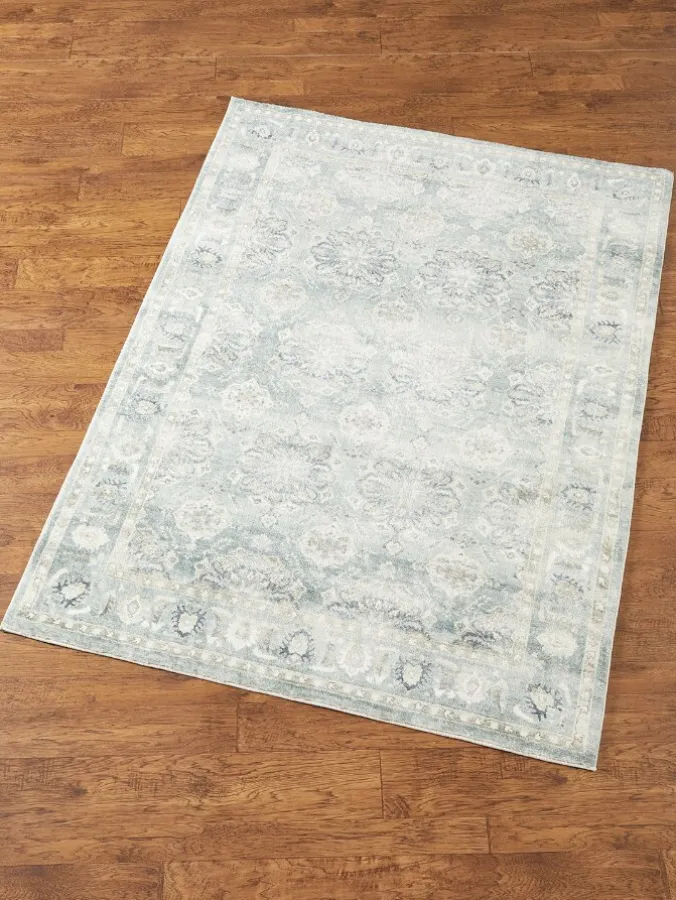 Sage Whisper Super Soft Distressed Area Rug
