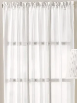 Sandy Semi-Sheer Rod Pocket Door Panel