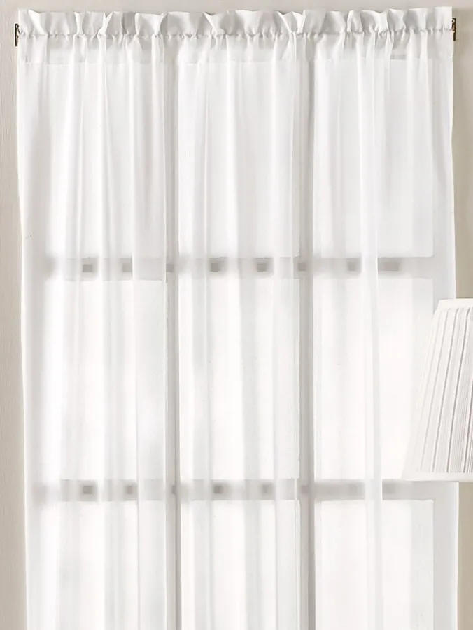 Sandy Semi-Sheer Rod Pocket Door Panel