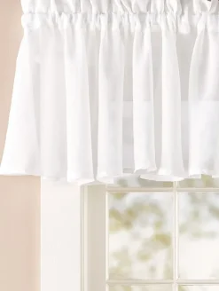 Sandy Semi-Sheer Rod Pocket Full-Bodied Valance