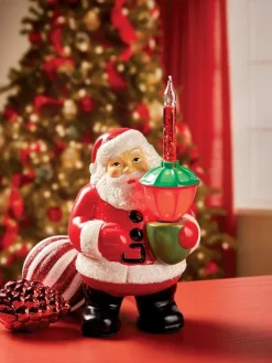 Santa Bubble-Light Figurine
