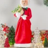 Santa or Mrs. Claus Caroling Figurine
