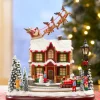 Santa's Up On The Housetop Musical LED Sleigh