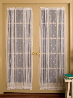 Seaside Lace Rod Pocket Door Panel