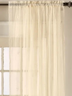 Seaside Lace Rod Pocket Panel or Tier