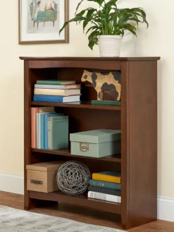 Shaker Solid Wood Bookcase, In 2 Sizes