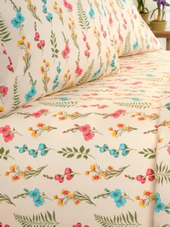 Shallow Pocket Clothesline Crisp® Cotton Percale Sheet Set