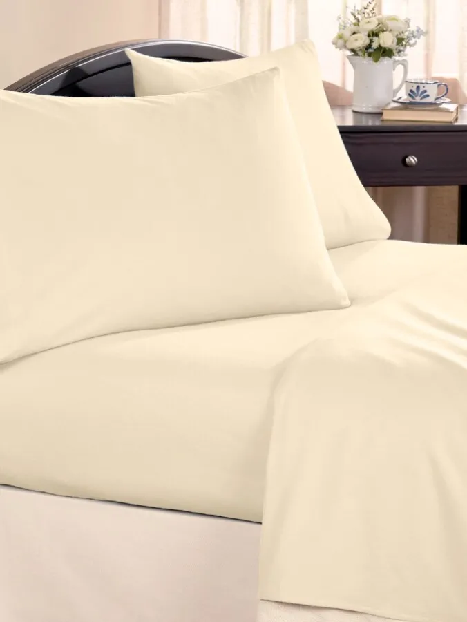 Shallow Pocket Portuguese Cotton Flannel Sheet Set