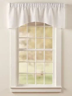 Sheer Linen Rod Pocket Crescent Valance by Country Curtains®