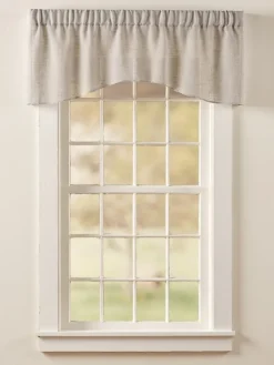 Sheer Linen Rod Pocket Crescent Valance by Country Curtains®