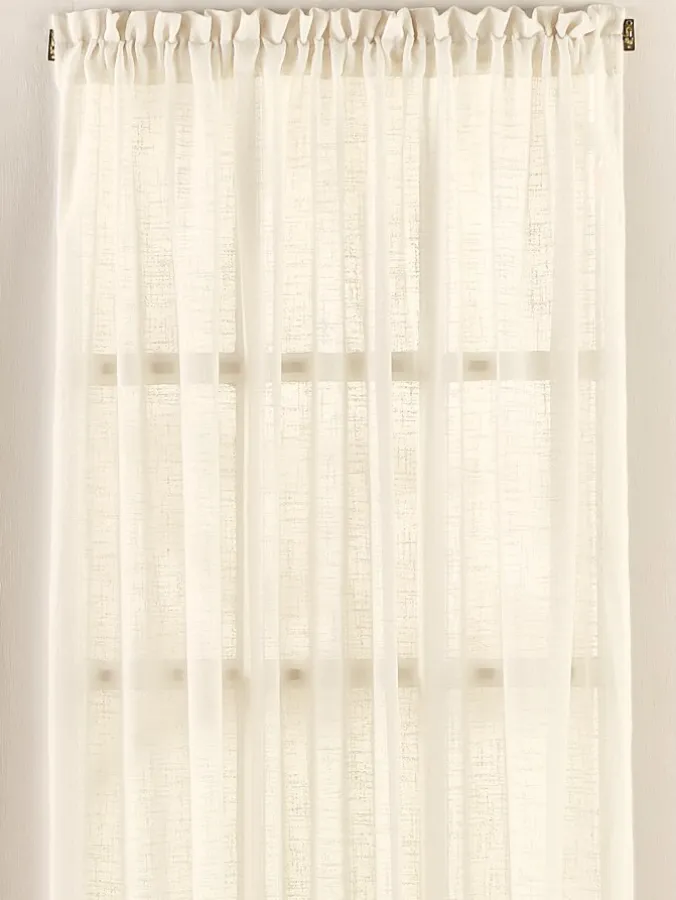 Sheer Linen Rod Pocket Door Panel by Country Curtains®