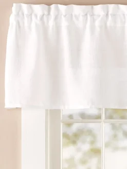 Sheer Linen Rod Pocket Tailored Valance by Country Curtains®