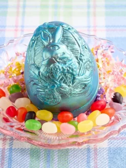 Shimmery Milk Chocolate Easter Egg With Jelly Beans