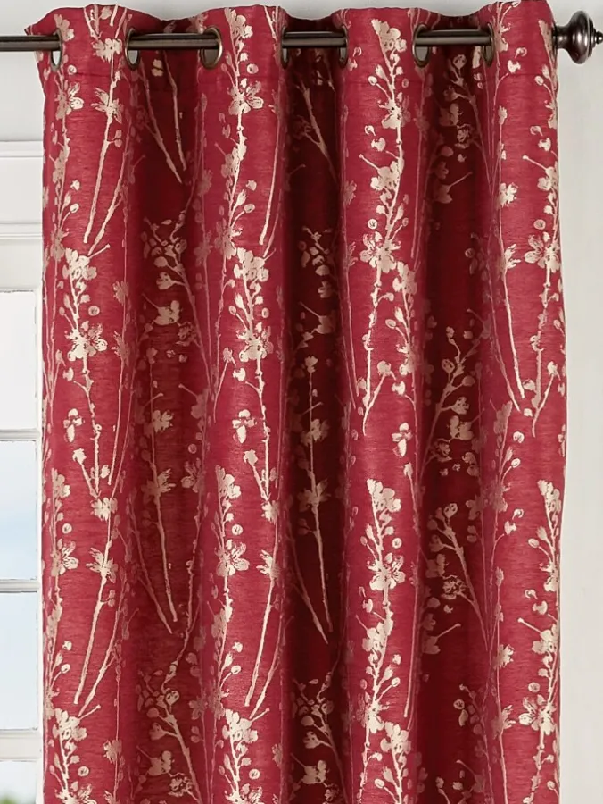 Shimmery Scenic Silhouettes Lined Grommet Top Panel