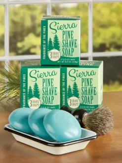 Sierra Pine Shave Soap, 3 Bars