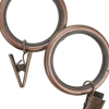 Silent Glide Clip Curtain Rings, Set of 7